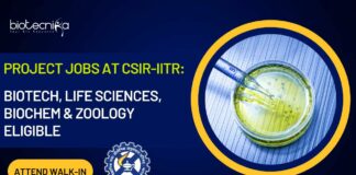 Project Jobs at CSIR-IITR