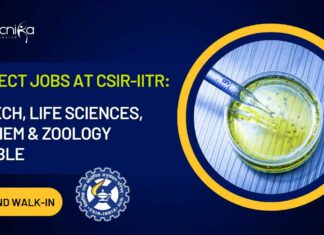 Project Jobs at CSIR-IITR