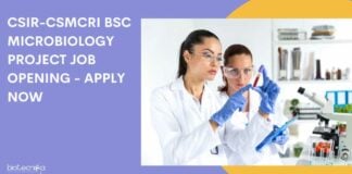 CSIR-CSMCRI BSc Microbiology Project Job