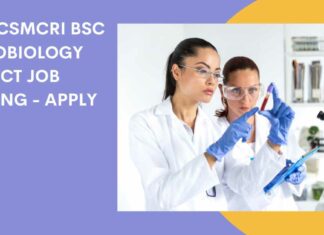 CSIR-CSMCRI BSc Microbiology Project Job