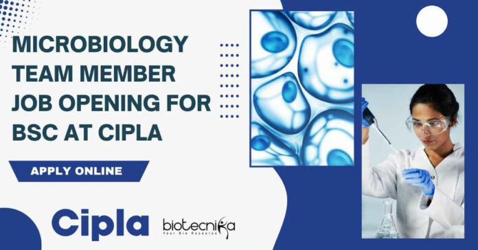 Microbiology Team Member Job Opening