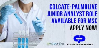 Colgate-Palmolive Junior Analyst Role Available For MSc - Apply Now!