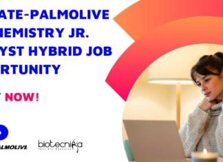 Colgate-Palmolive Biochemistry Vacancy