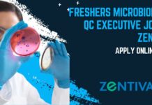 Freshers Microbiology QC Executive