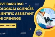 Govt BARC BSc Biological Sciences