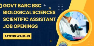 Govt BARC BSc Biological Sciences