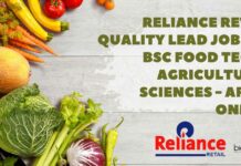Reliance Retail Quality Lead Job