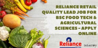 Reliance Retail Quality Lead Job