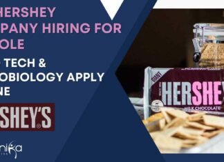 The Hershey Company Hiring For QA Role – Food Tech & Microbiology Apply Online The Hershey Company Hiring