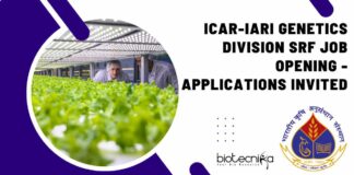 ICAR-IARI Genetics Division SRF