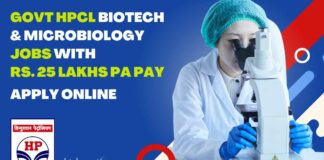 Govt HPCL Biotech Microbiology Jobs