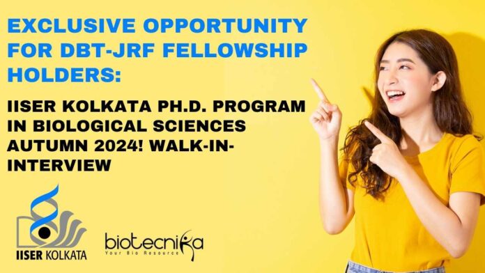 DBT-JRF Fellowship PhD Program