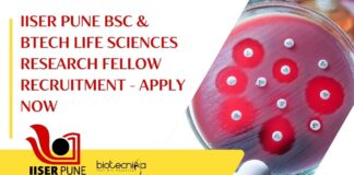 IISER Pune BTech Life Sciences Job