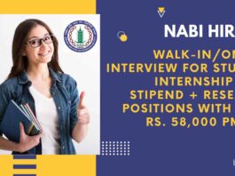 NABI Student Internship Life Sciences