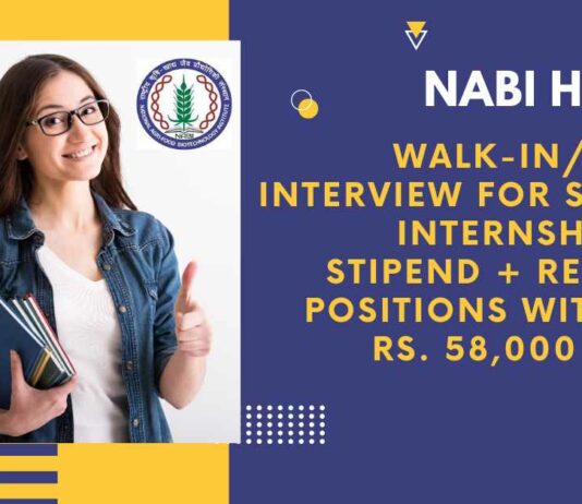 NABI Student Internship Life Sciences