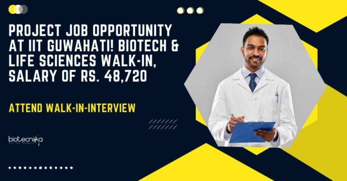 Project Job Opportunity at IIT