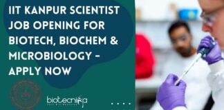 IIT Kanpur Scientist Job Opening