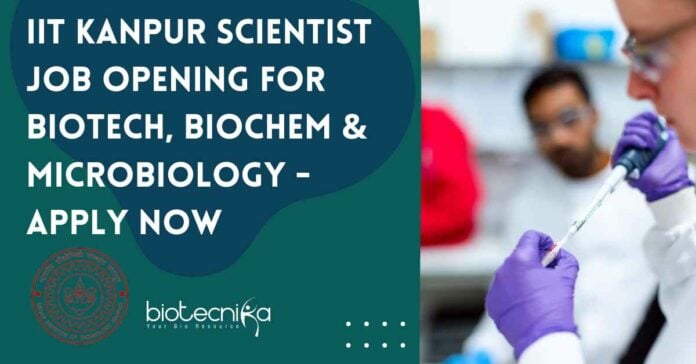 IIT Kanpur Scientist Job Opening