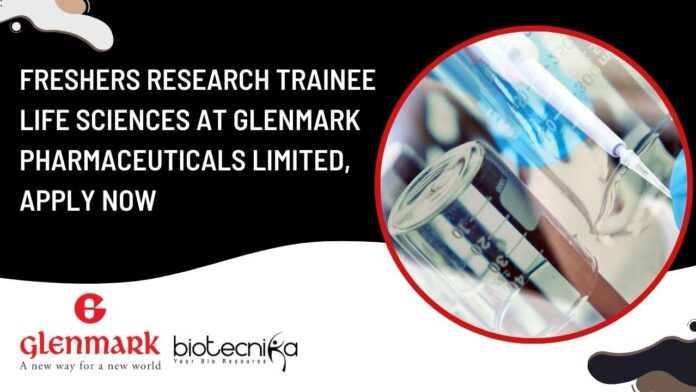 Freshers Research Trainee Life Sciences