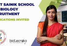 Govt Sainik School PGT Biology Recruitment