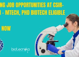 CSIR-AMPRI Biotechnology Jobs