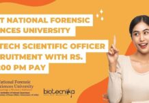 Govt National Forensic Sciences University Biotech Scientific Officer Recruitment With Rs. 60,200 pm Pay – Apply Now Govt Biotech Jobs With Rs. 60,200 pm Pay - Apply Online