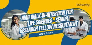 NIAB Walk-In-Interview For Life Sciences