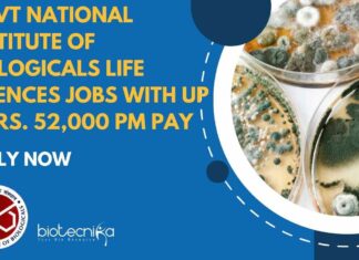 Govt Life Sciences Jobs at NIB - Applications Invited