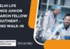 NII Delhi Life Science Junior Research Fellow Recruitment – Attend Walk-In-Interview NII Delhi JRF Life Science