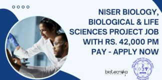 NISER Biology Project Job Opening