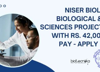 NISER Biology Project Job Opening