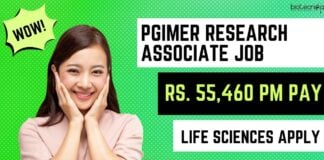 PGIMER Chandigarh Research Job