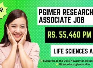 PGIMER Chandigarh Research Job