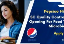 PepsiCo SC Quality Control Job