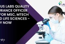 Laurus Labs Quality Assurance Officer
