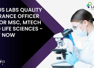Laurus Labs Quality Assurance Officer