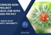 Life Sciences Non-Med Project Research Job With Rs. 71,000 pm Pay – Attend Walk-In at Presidency University Life Sciences Non-Med Project Research