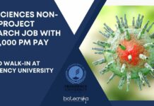 Life Sciences Non-Med Project Research Job With Rs. 71,000 pm Pay – Attend Walk-In at Presidency University Life Sciences Non-Med Project Research
