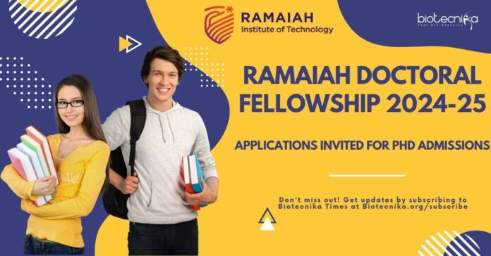 Ramaiah Doctoral Fellowship 2024-25