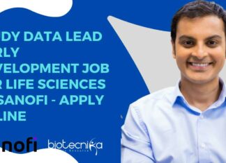 Study Data Lead Early Development Job