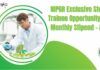NIPGR Exclusive Student Trainee Opportunity With Monthly Stipend – Apply Now NIPGR Student Trainee Opportunity