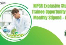 NIPGR Student Trainee Opportunity