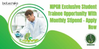 NIPGR Student Trainee Opportunity