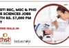 THSTI BSc Life Sciences Jobs