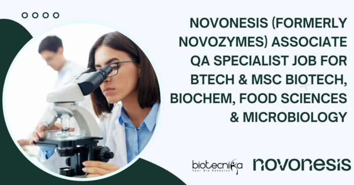 Novonesis Associate QA Specialist Job