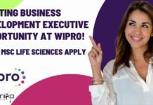 Wipro Life Sciences BDE Job