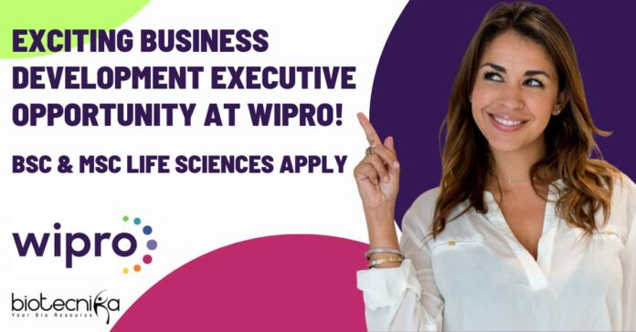 Wipro Life Sciences BDE Job