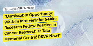 Cancer Research SRF Job Opening