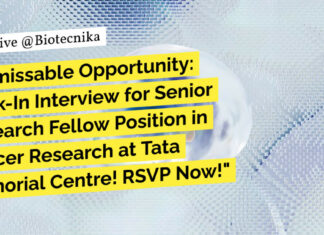 Cancer Research SRF Job Opening