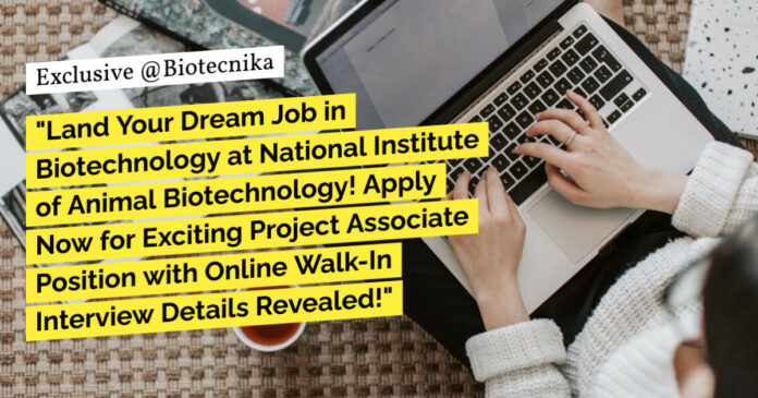 NIAB Walk-In-Interview For Life Sciences